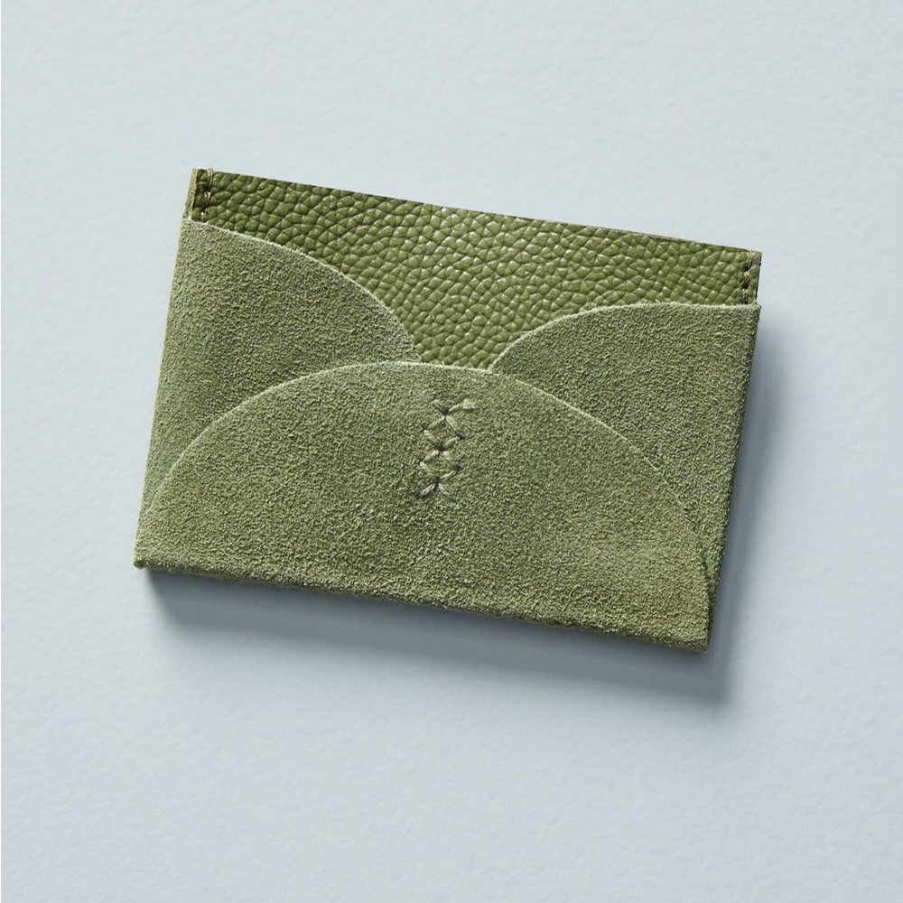 🐰 Anthropologie Yarrow Card Case (NWOT; Green/Gold) - Picture 7 of 8